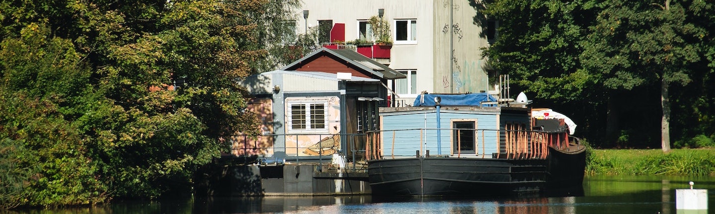 Foto: Hausboot in Hamburg