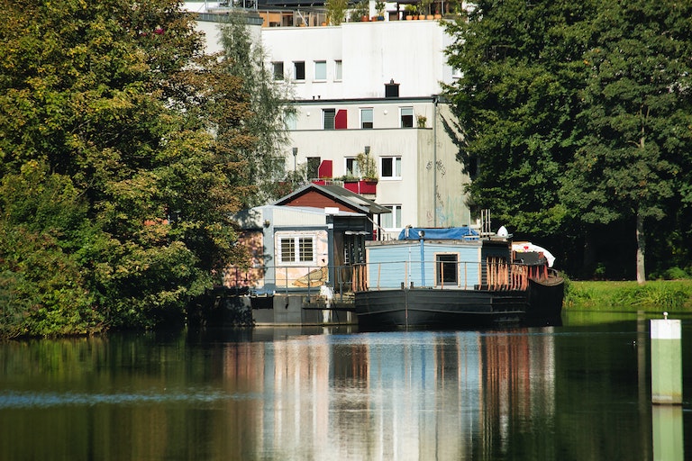 Foto: Hausboot in Hamburg